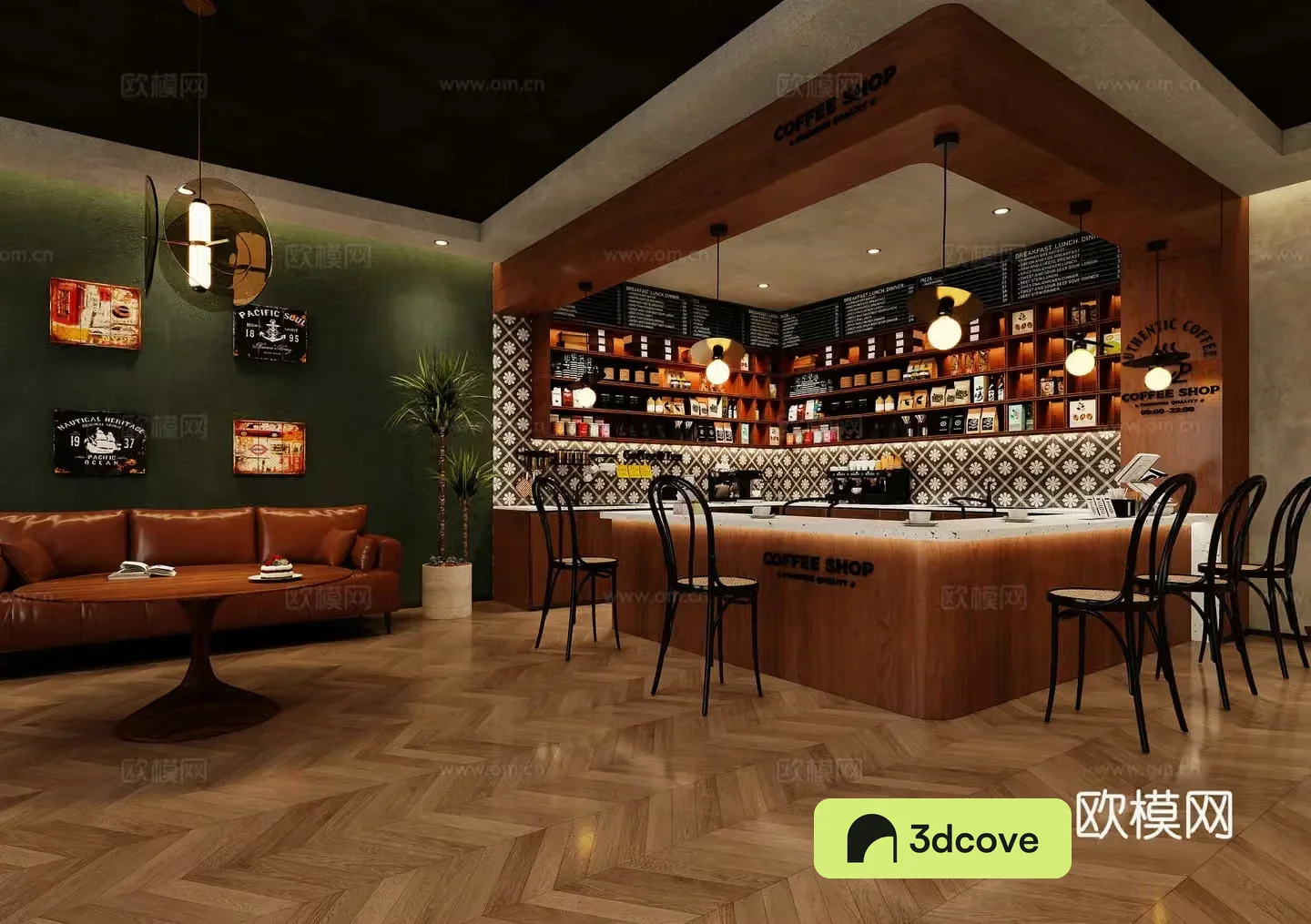 Modern cafe