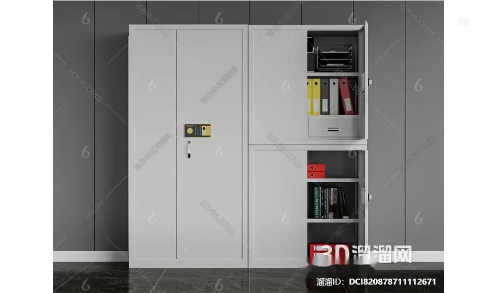 Modern Storage Unit 3D Model – 6993 – VRAY Render