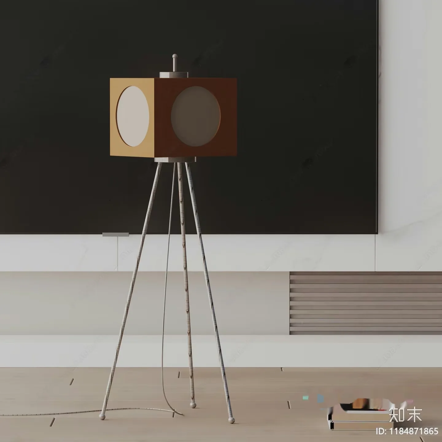 A Vintage-Style Lamp 3D Model – 18638 – VRAY Render
