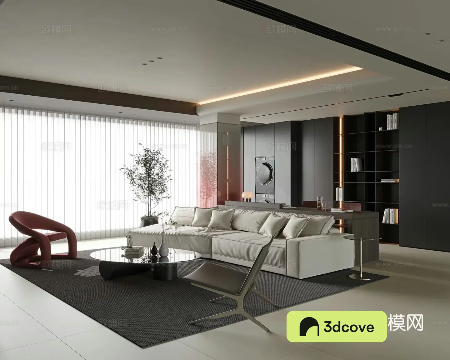 Italian living room large flat living room study room horizontal hall sofa coffee table combination sofa