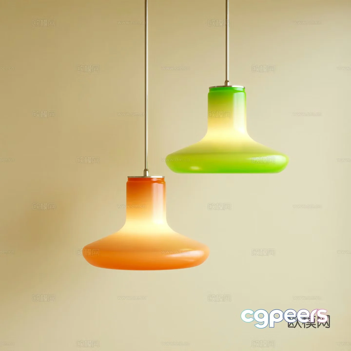 Chandelier Bauhaus Dopamine 3D Model