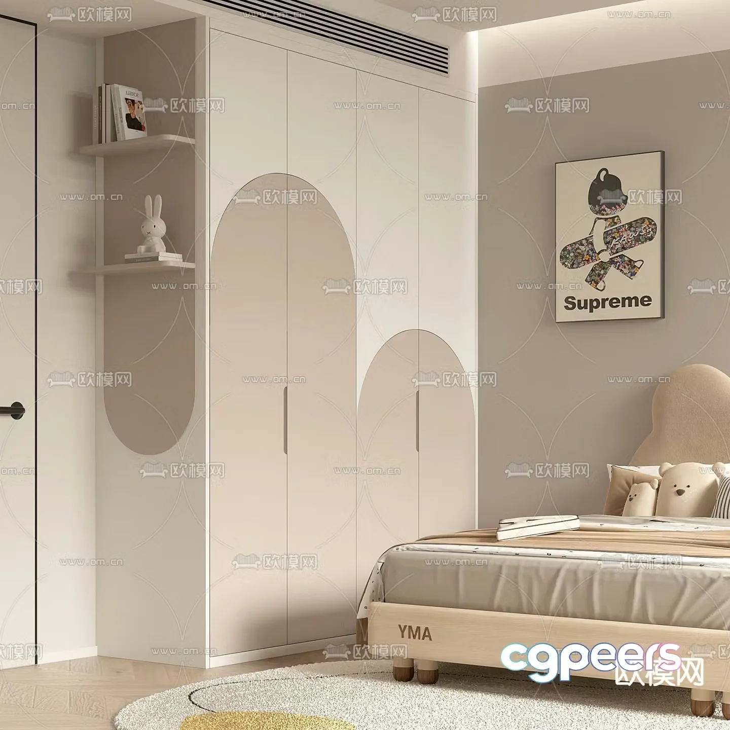 Children’s wardrobe 3d model