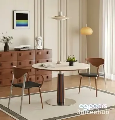 Modern Living Room 3D Model – 21772 – VRAY Render