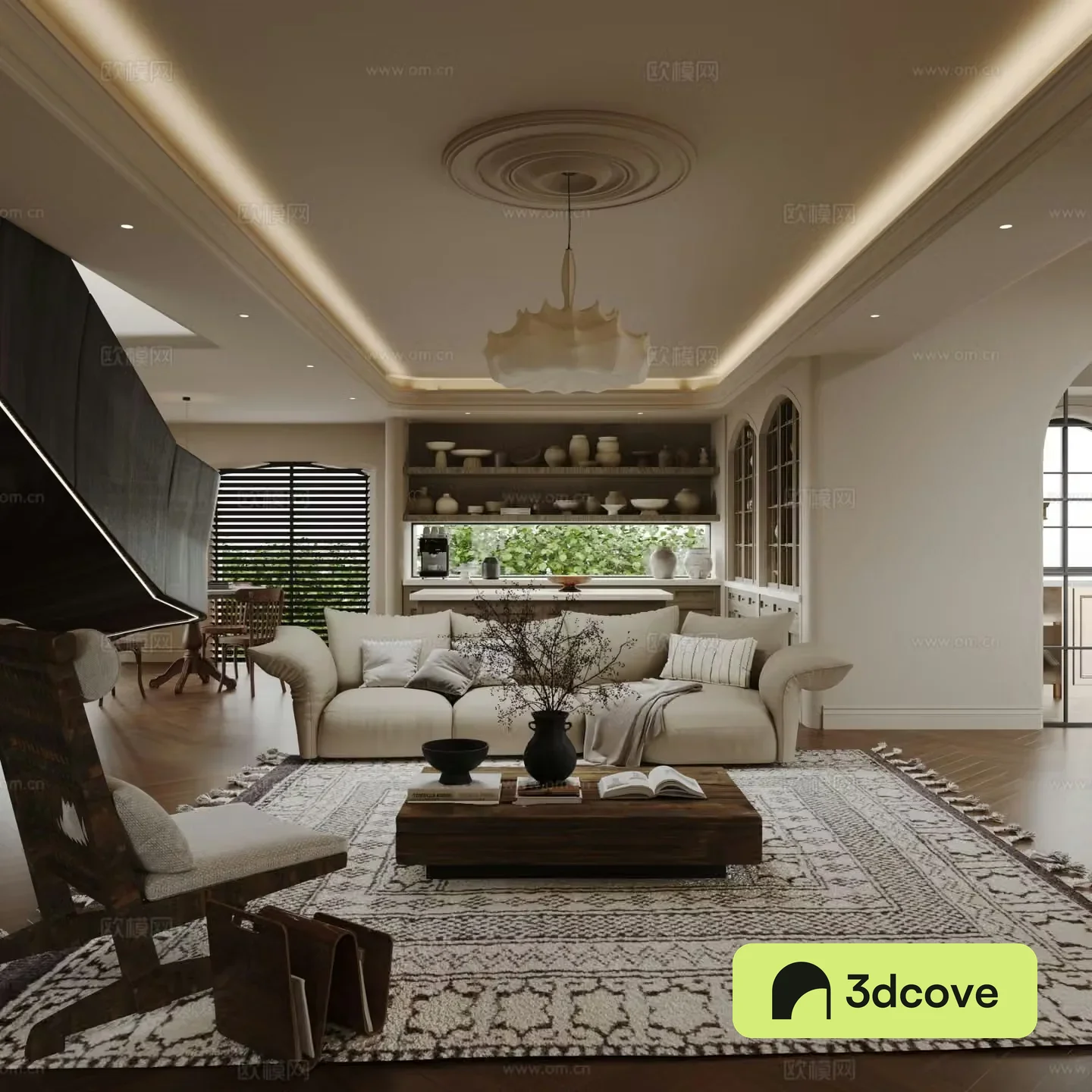 Medieval style living room