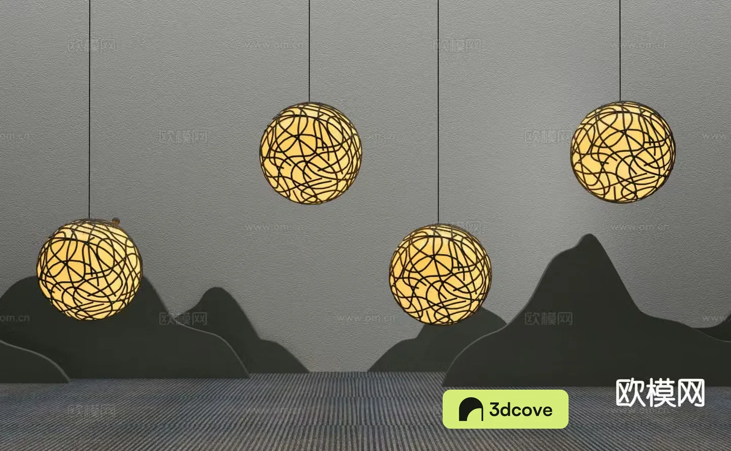 New Chinese style chandelier spherical chandelier