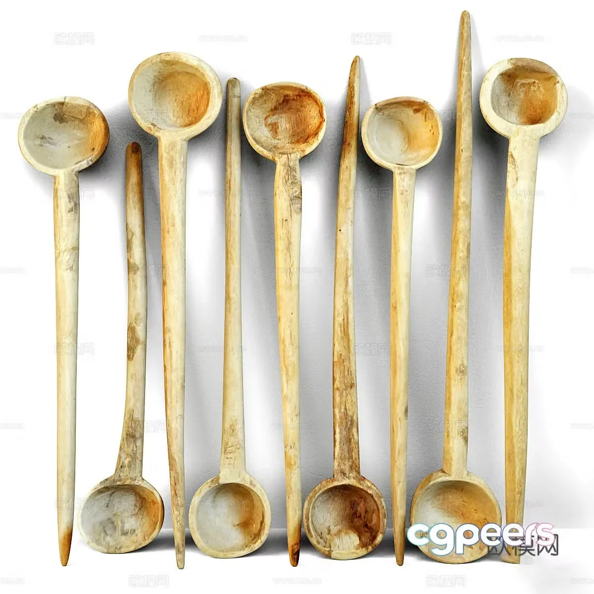 Wooden spoon Wooden spoon 3d model