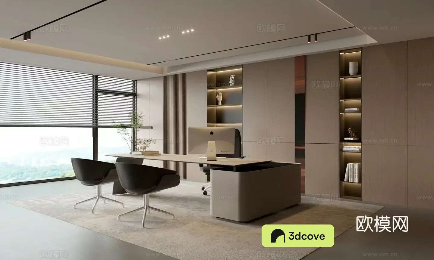 Modern Manager’s Office Chairman’s Office President’s Office Area Meeting Area