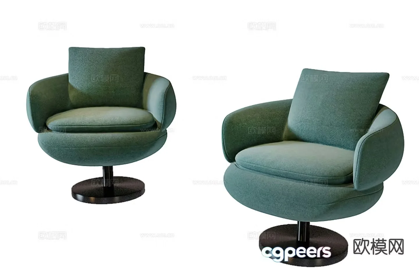 Modern chair leisure chair sofa chair 3d model