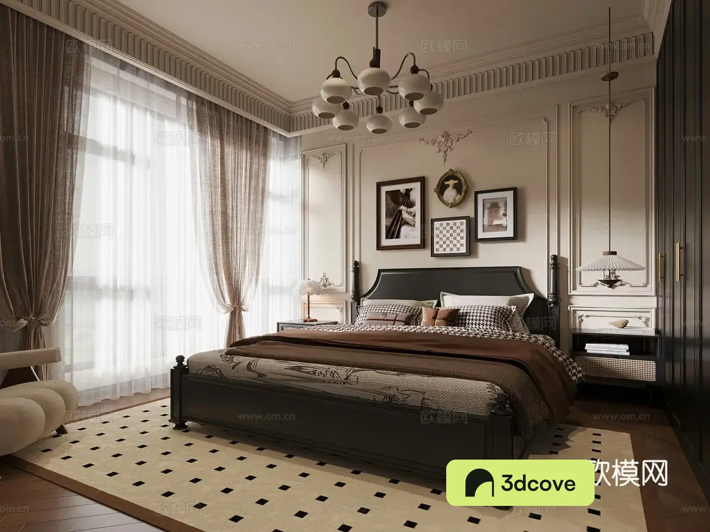 Bedroom French bedroom Double bed