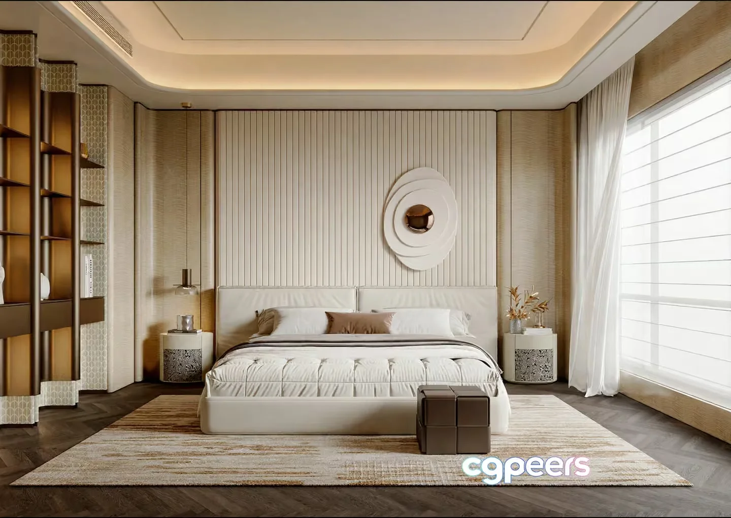 Cozy Modern Bedroom 3D Model – 1424 – CORONA Render