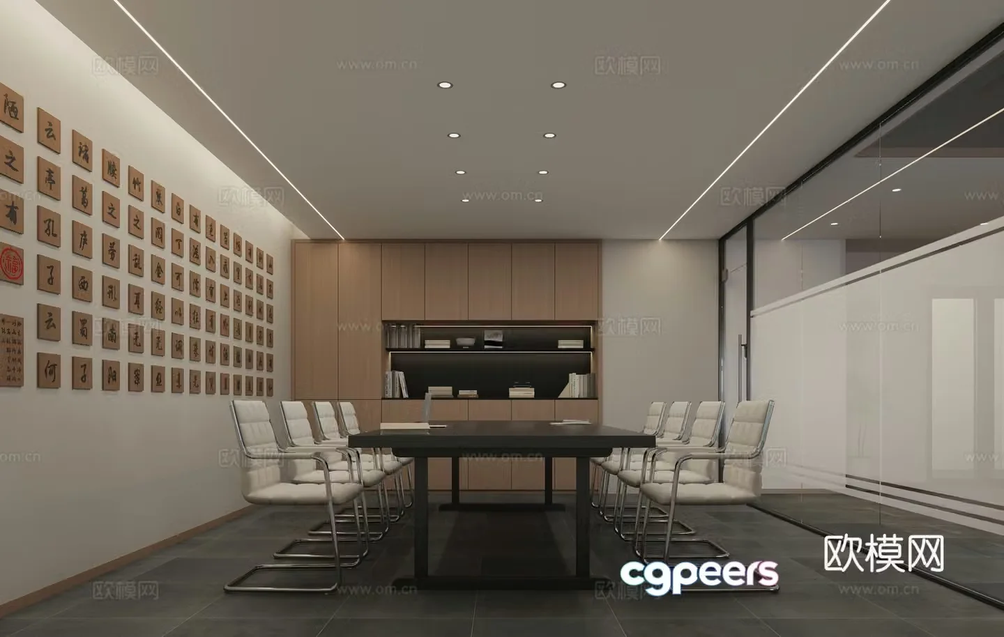 Song Dynasty style conference room 3d model