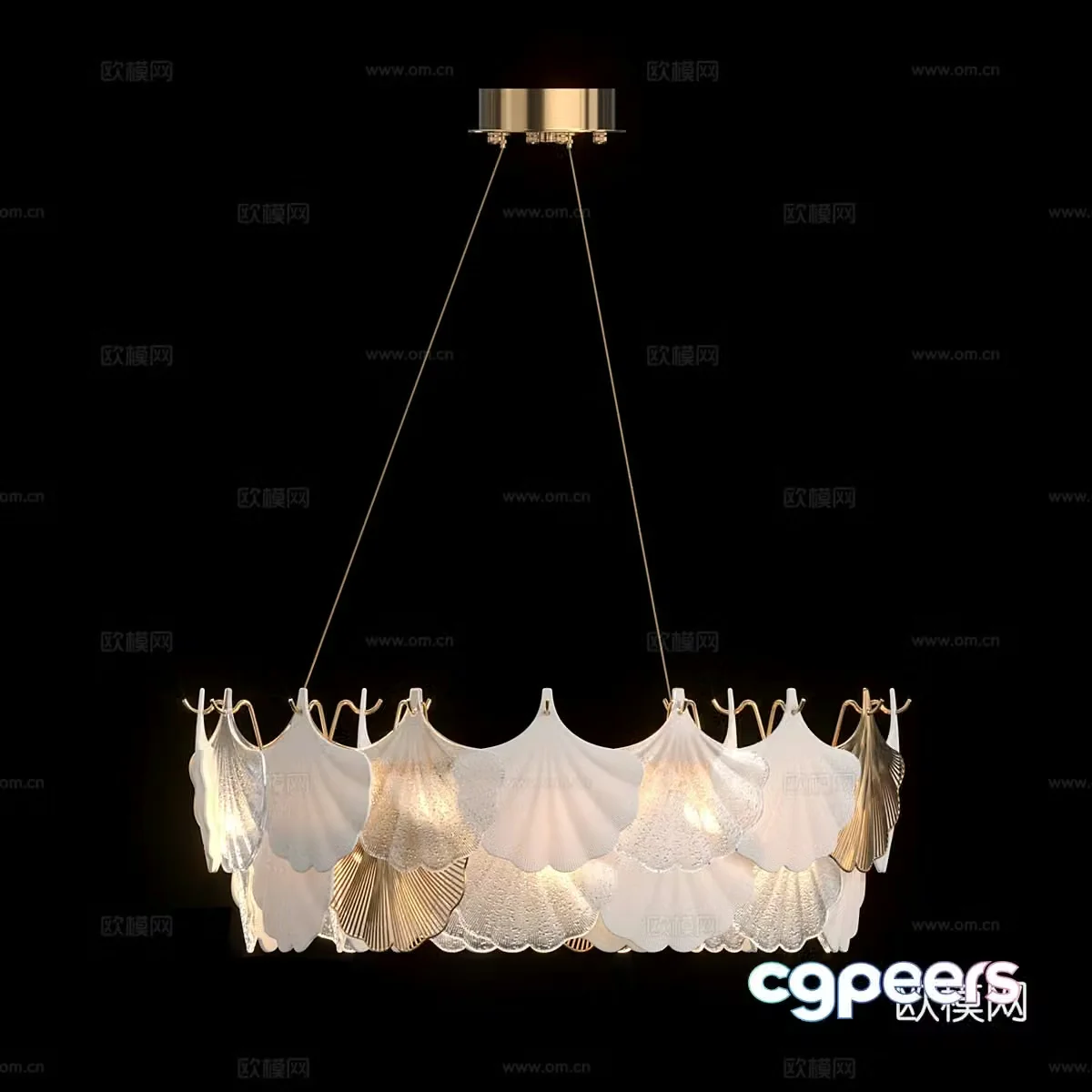 Modern simple chandeliers light luxury chandeliers dining chandeliers living room chandeliers lamps 3D model