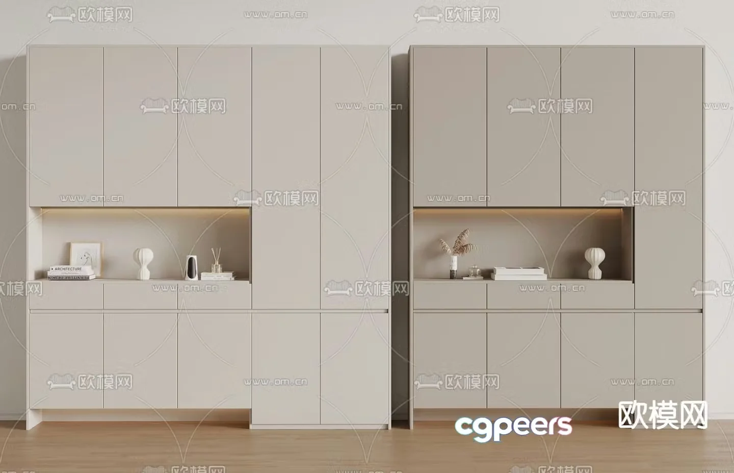 Modern shoe cabinet 3d model