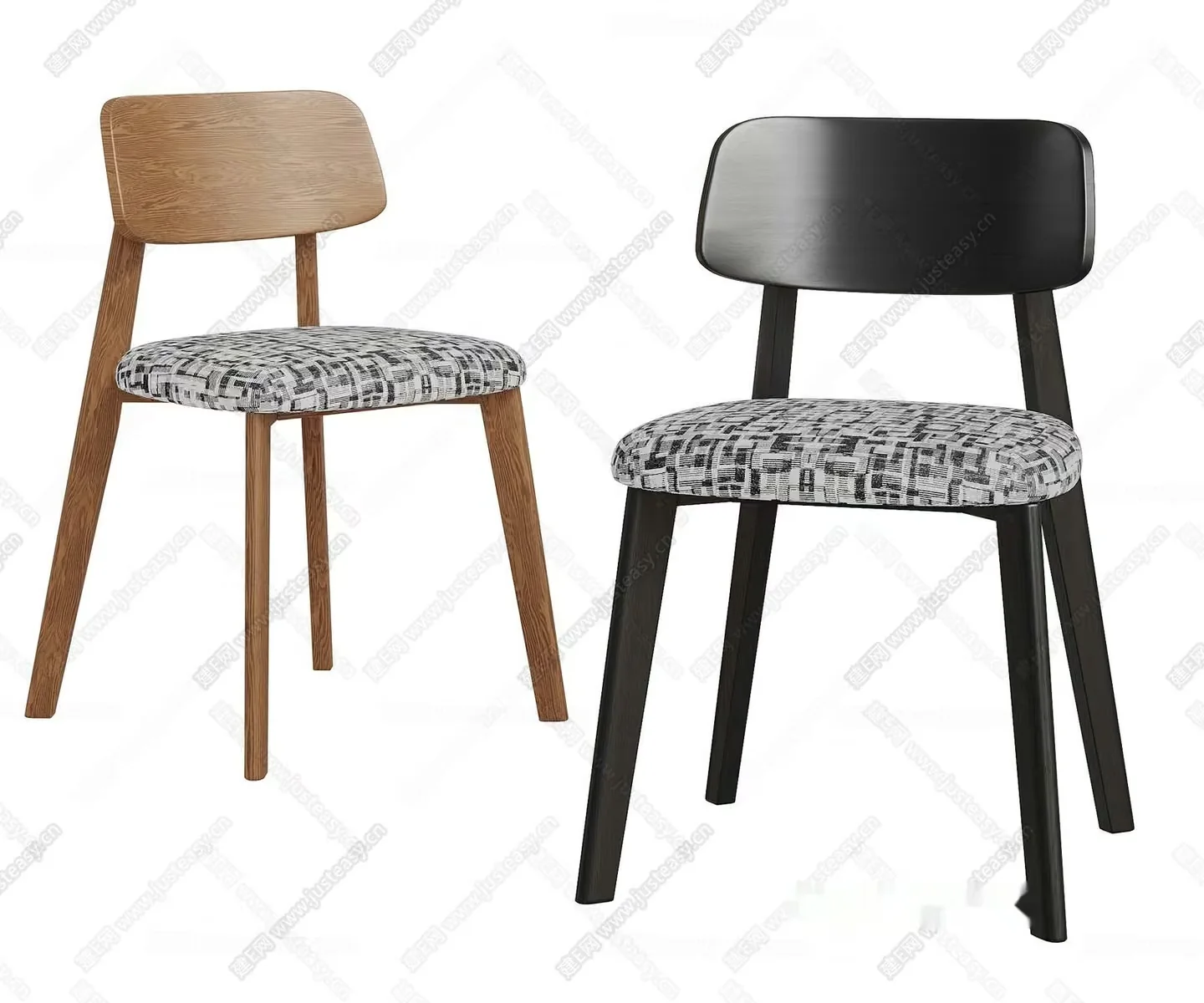 Wooden Chairs 3D Model – 8437 – CORONA Render