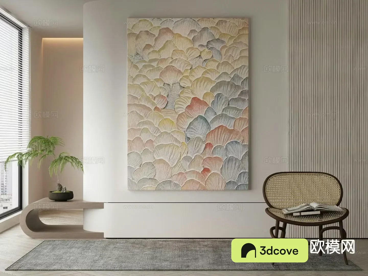 Modern art painting texture painting decorative painting