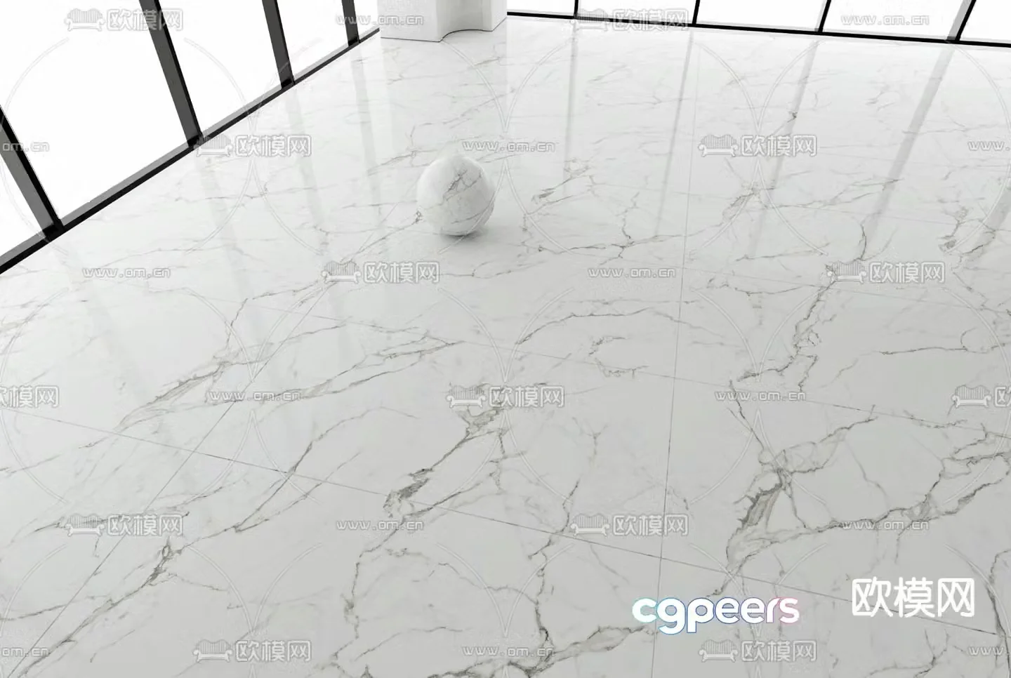 Marble floor tiles Polished tiles Ceramic tiles 3d model