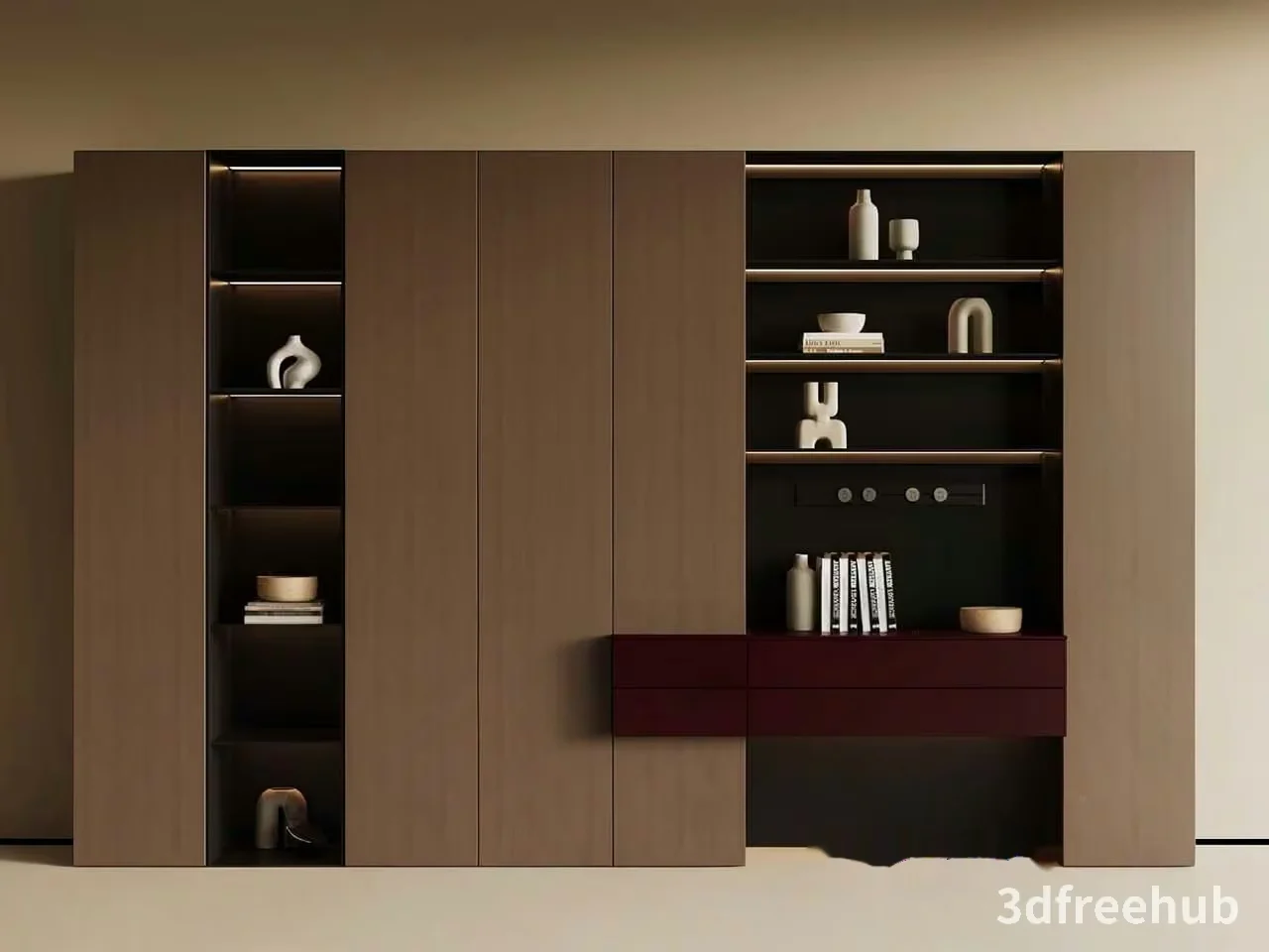 Modern Storage Unit 3D Model – 20443 – VRAY Render