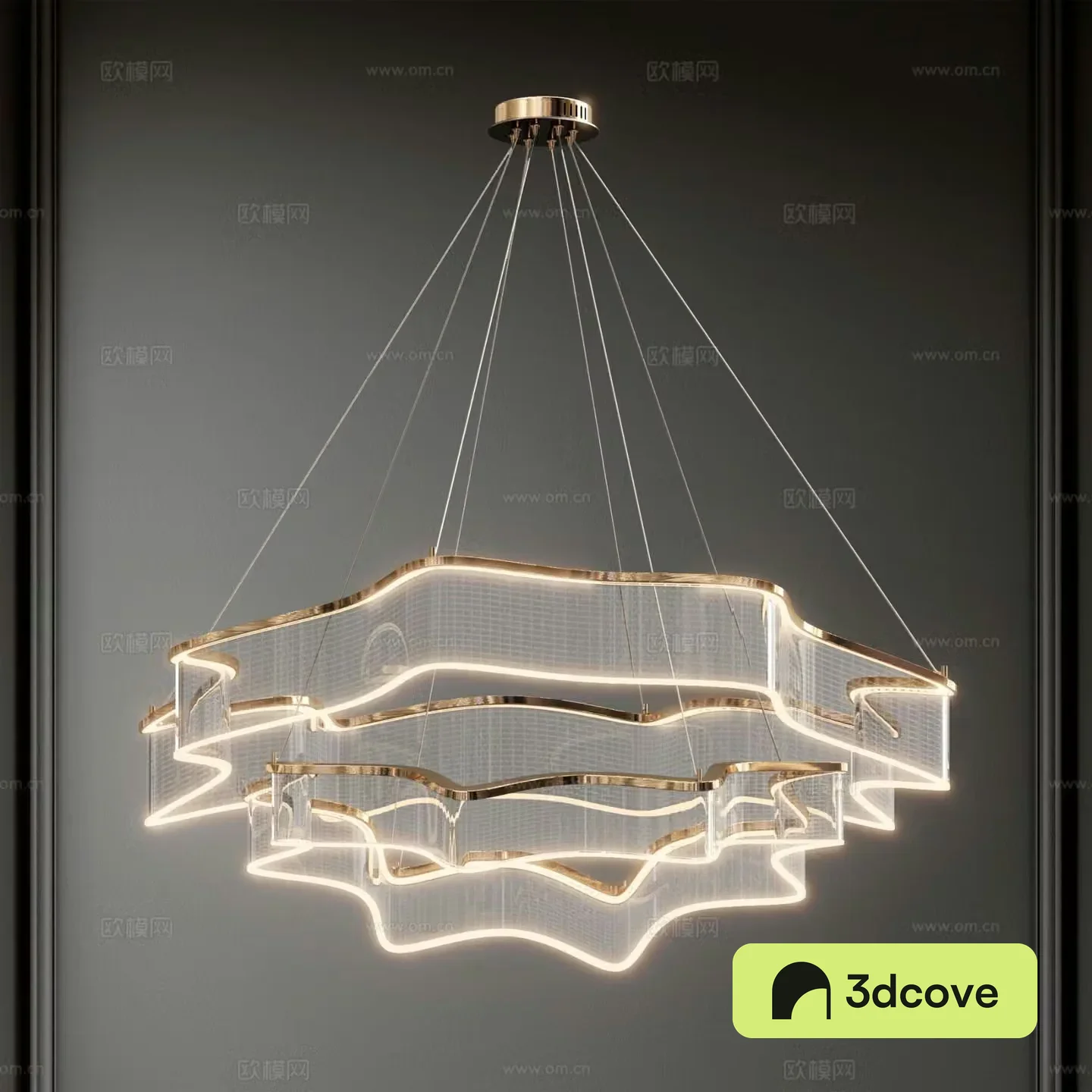 Italian light luxury chandelier