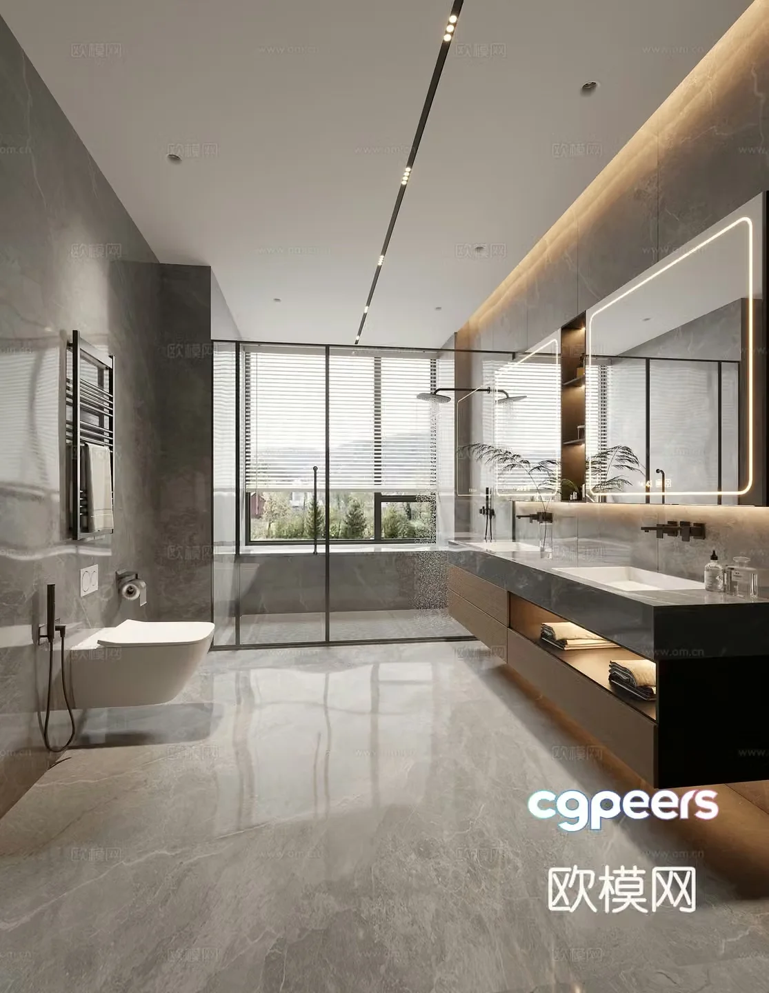 Modern bathroom 3d model