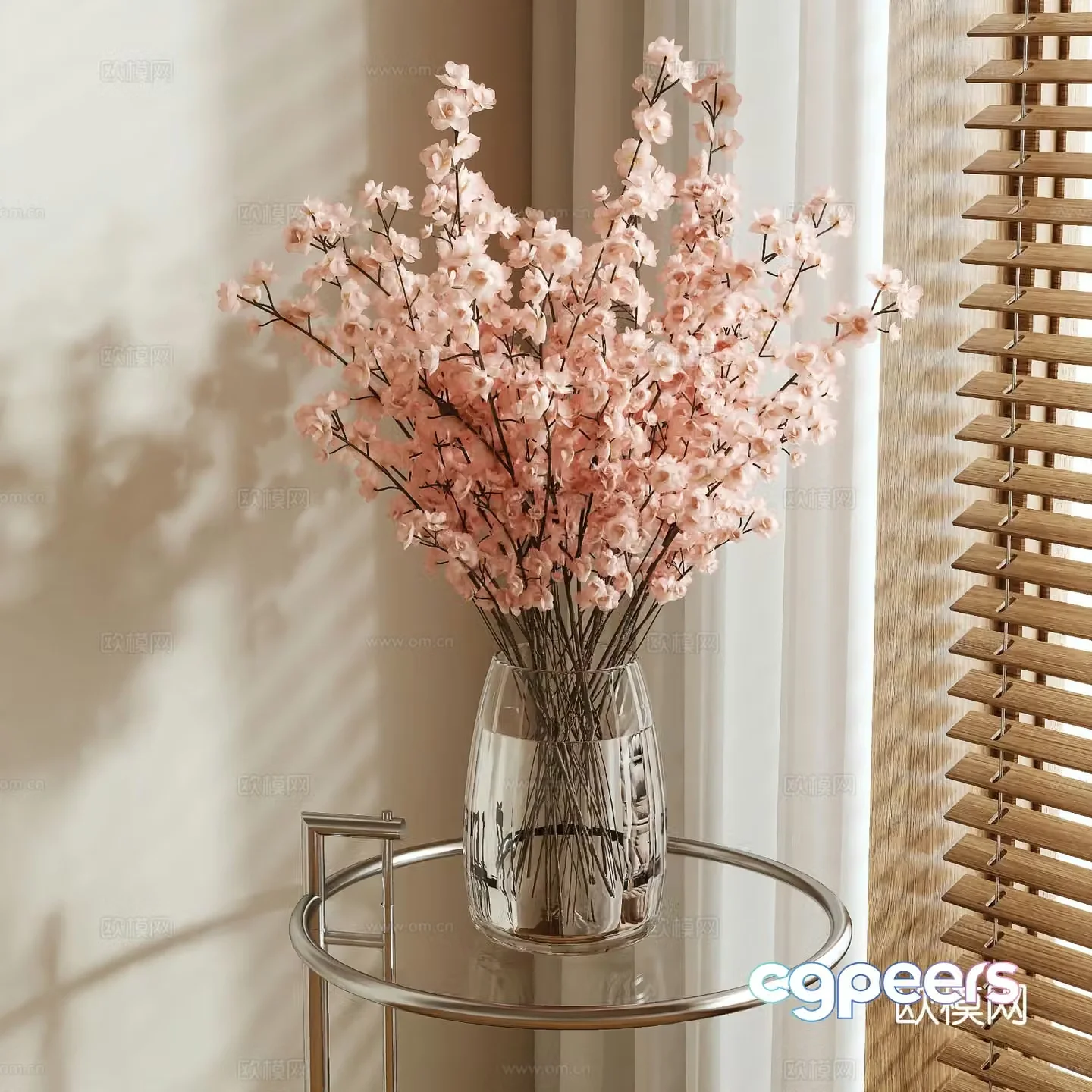 vase floristry flower flower arrangement 3d model