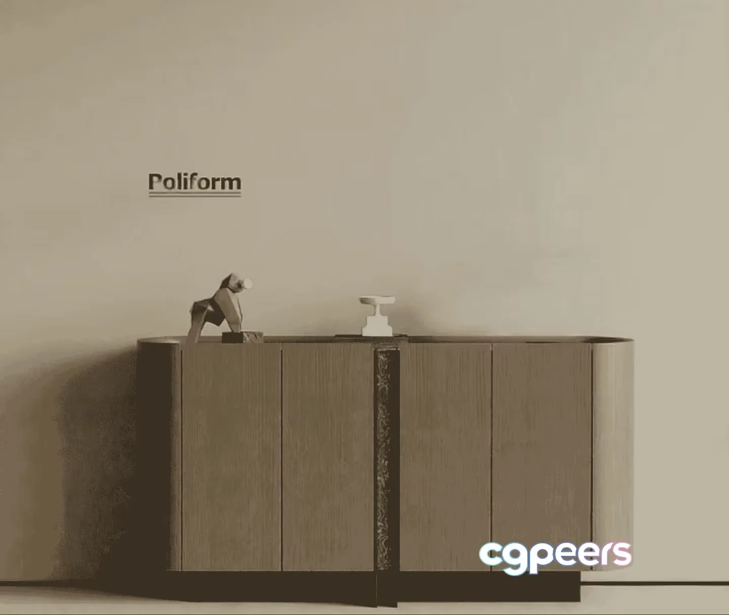 Modern Sideboard 3D Model – 14341 – VRAY Render