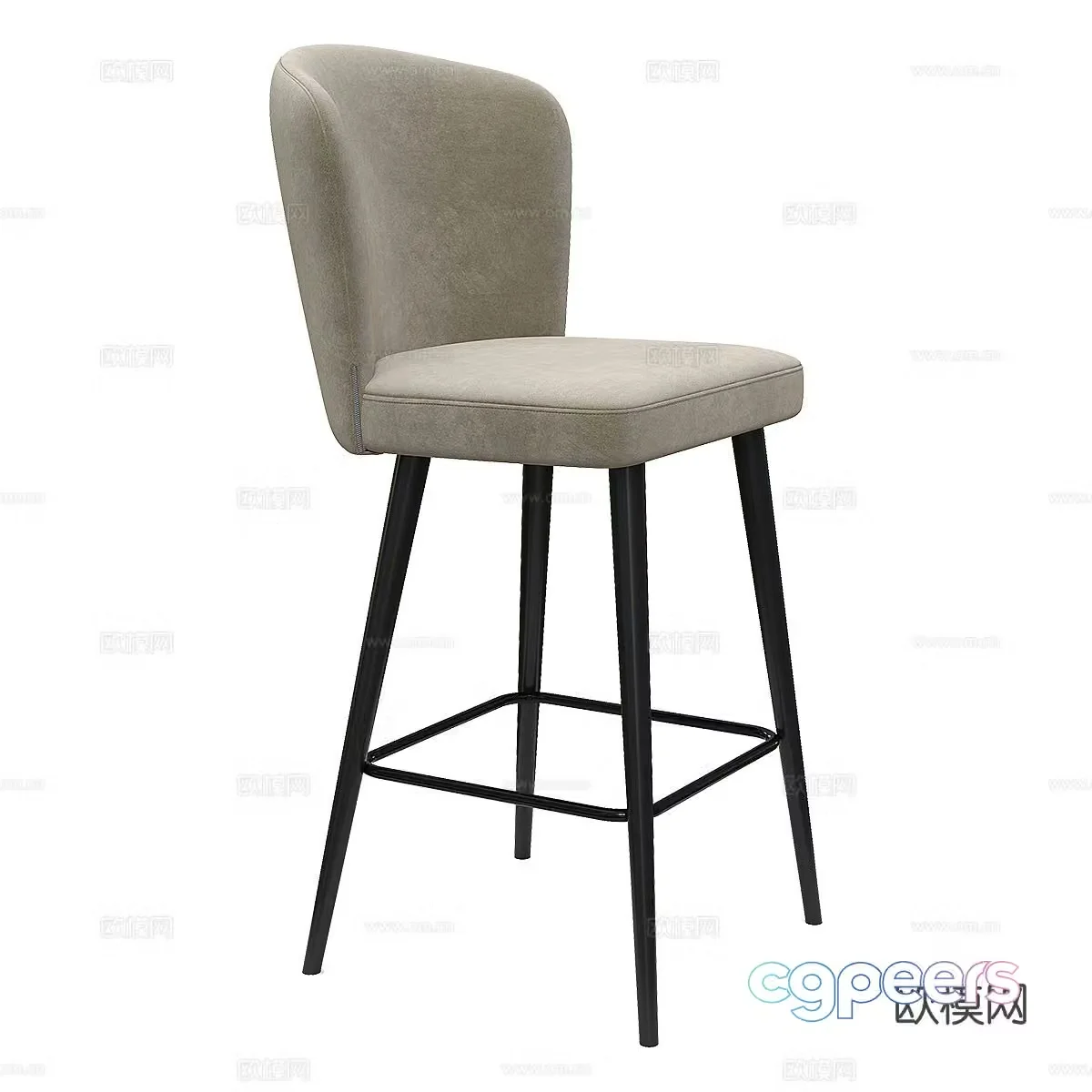 Modern bar stool bar stool bar stool 3d model