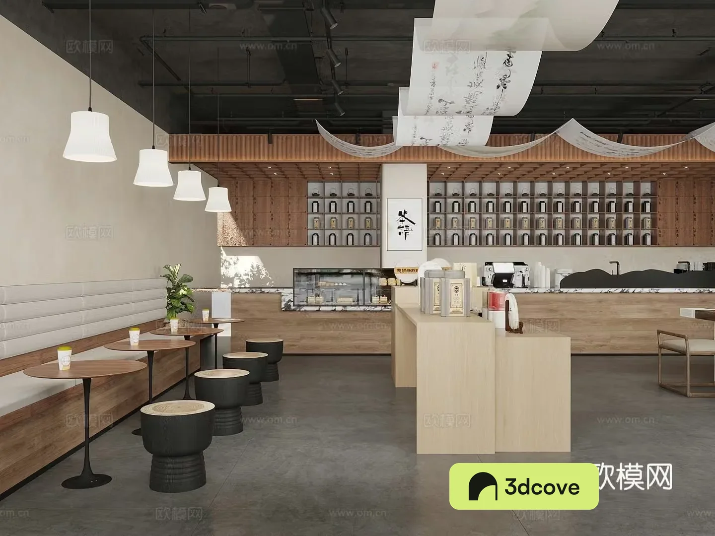 New Chinese-style teahouse tea room tea shop