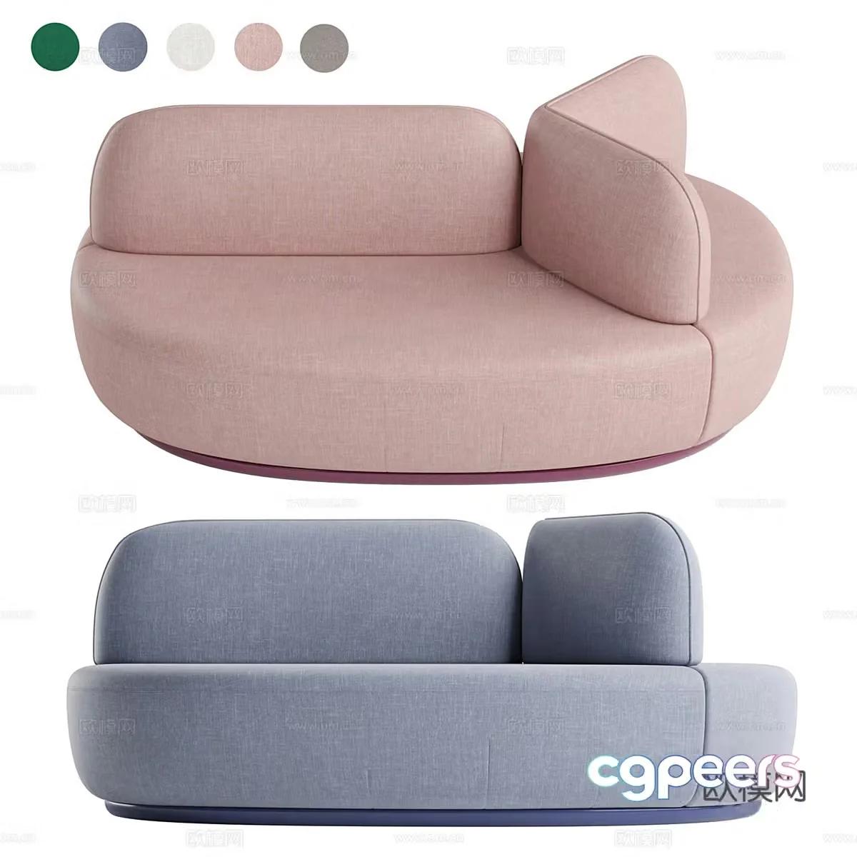 Modern light luxury Sancal La Isla casual sofa 3D model