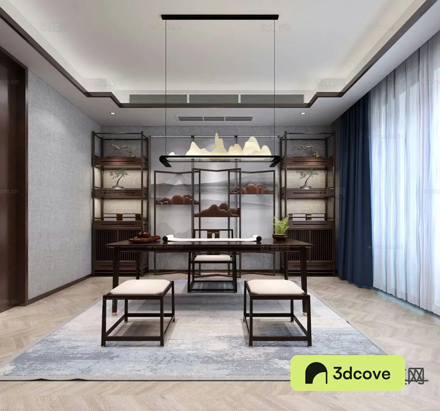 Chinese study room