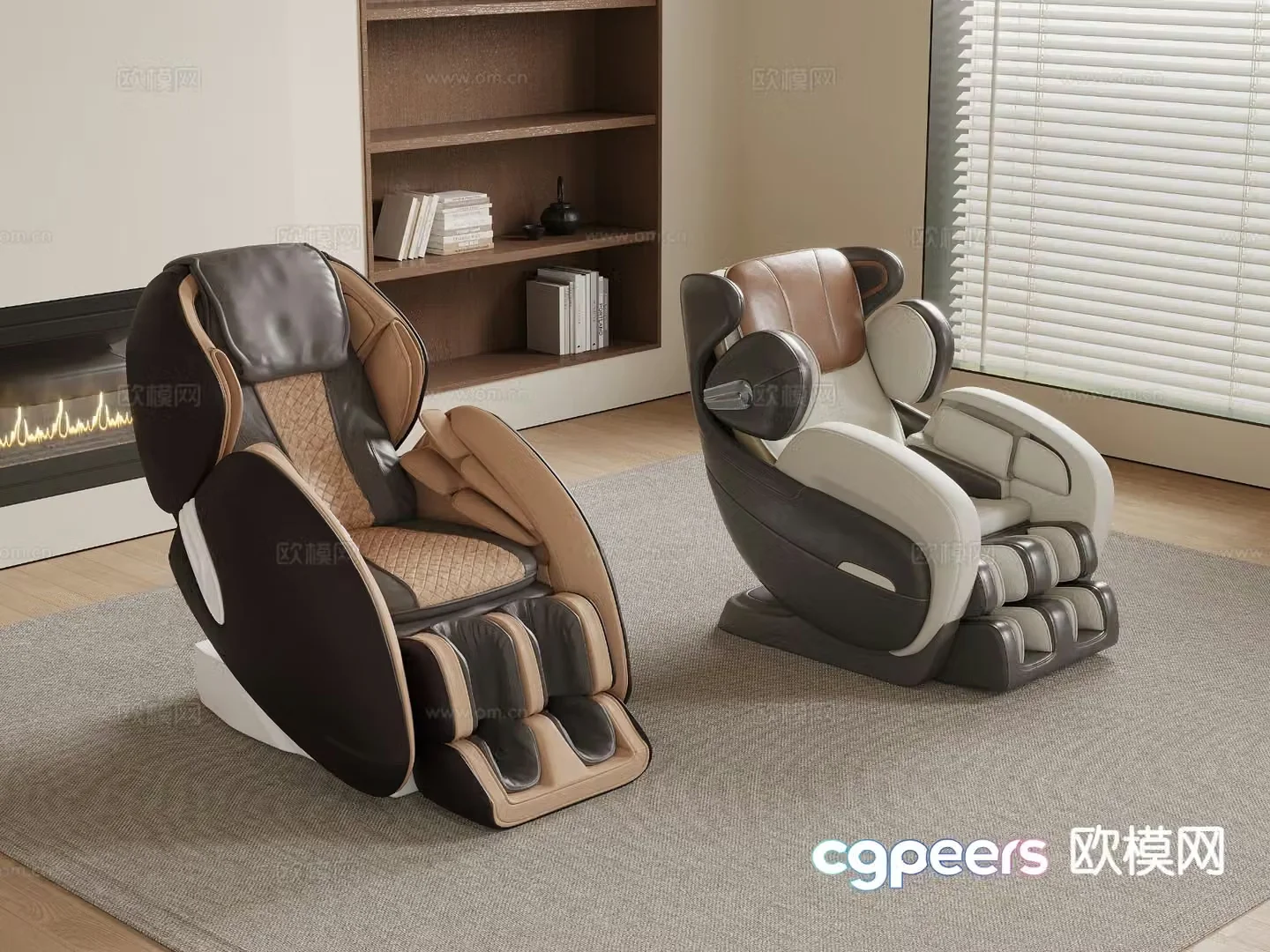 Modern massage chair 3d model
