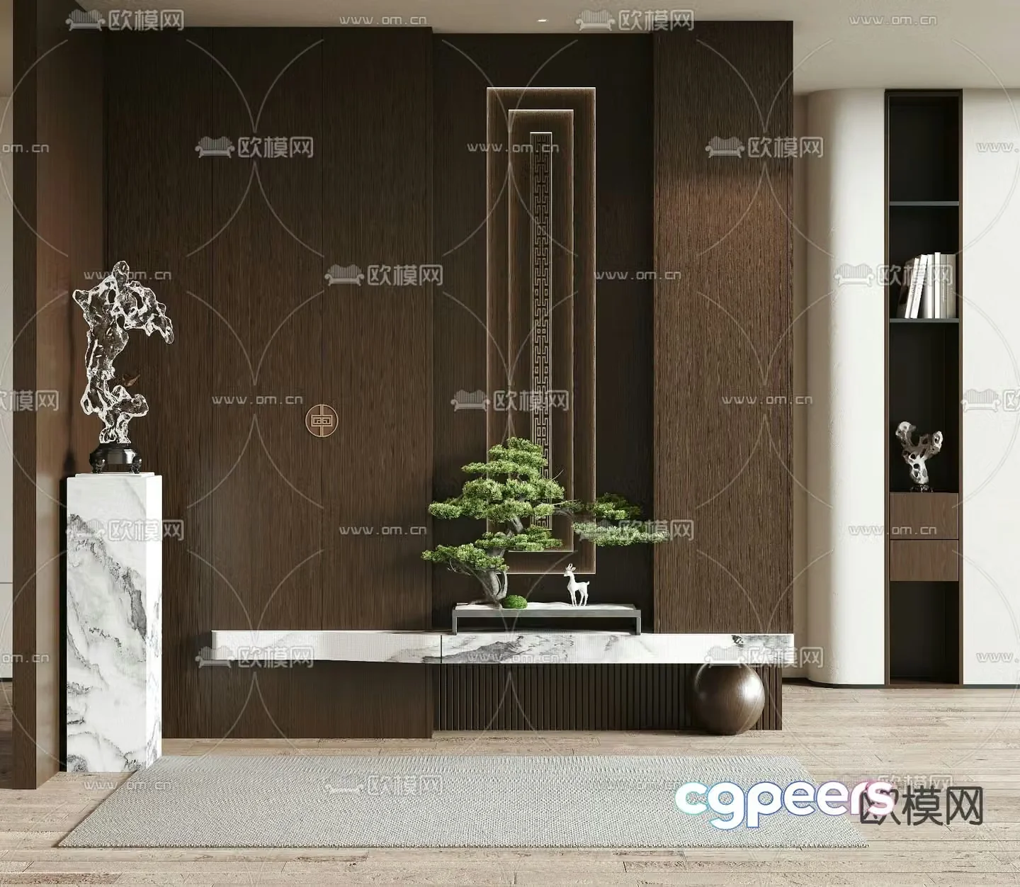 Entrance shoe cabinet 3D model