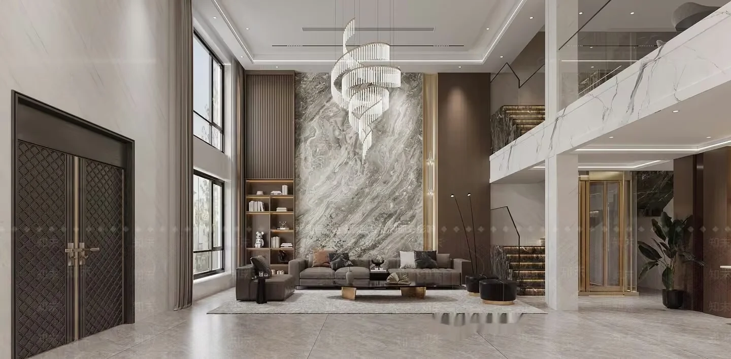 Modern Living Room 3D Model – 15252 – VRAY Render