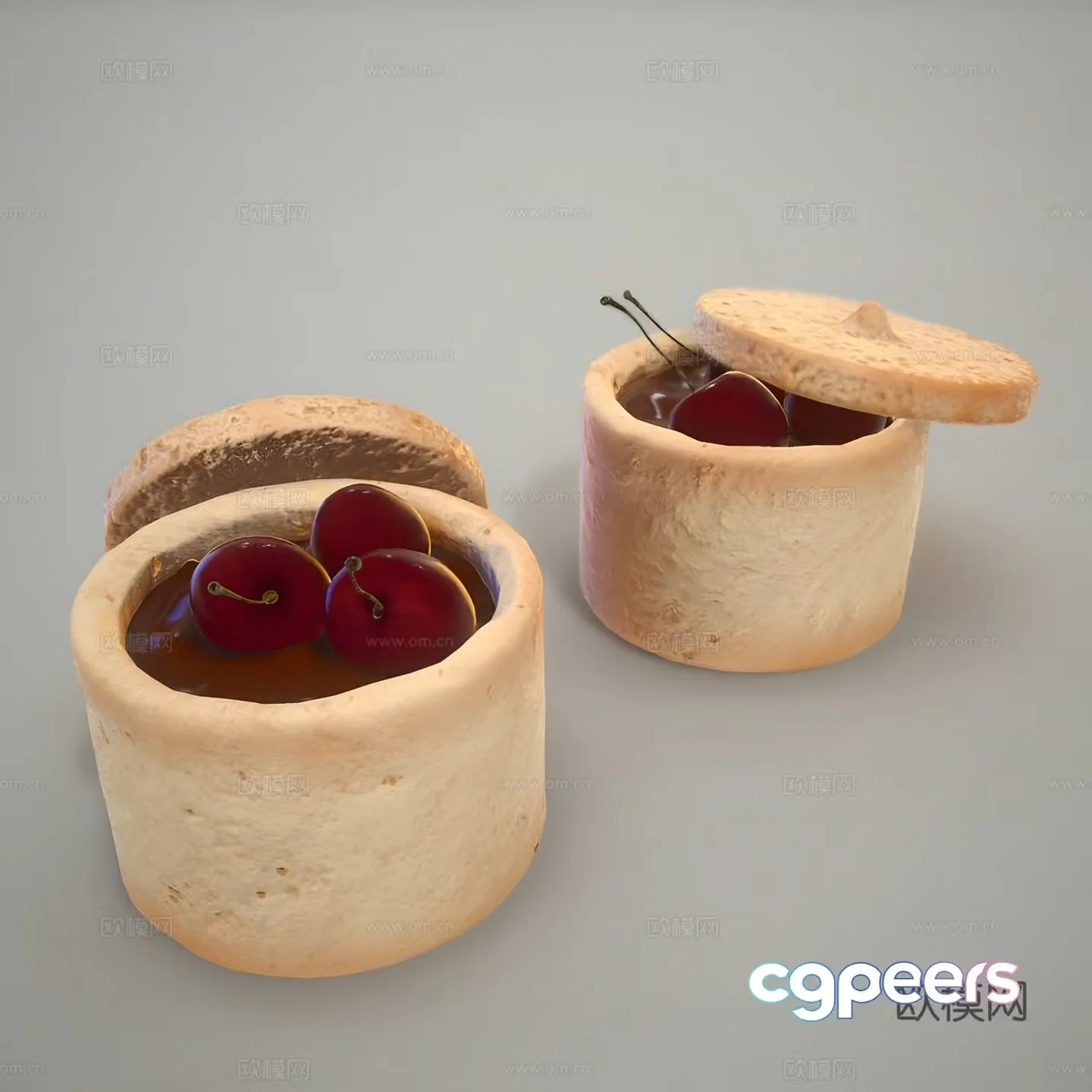Sand box dessert 3D model