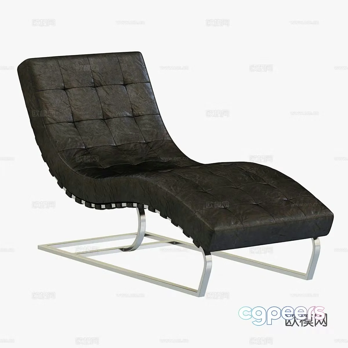 RH recliner leather recliner indoor recliner 3d model