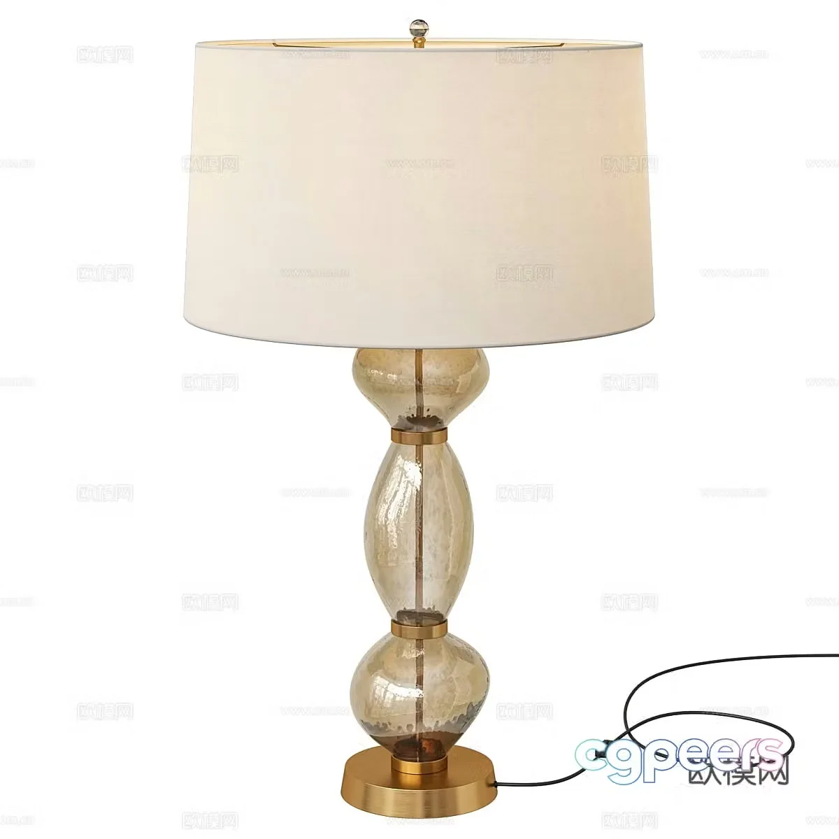 New Chinese light luxury Arteries Dreena desk lamp 3D model