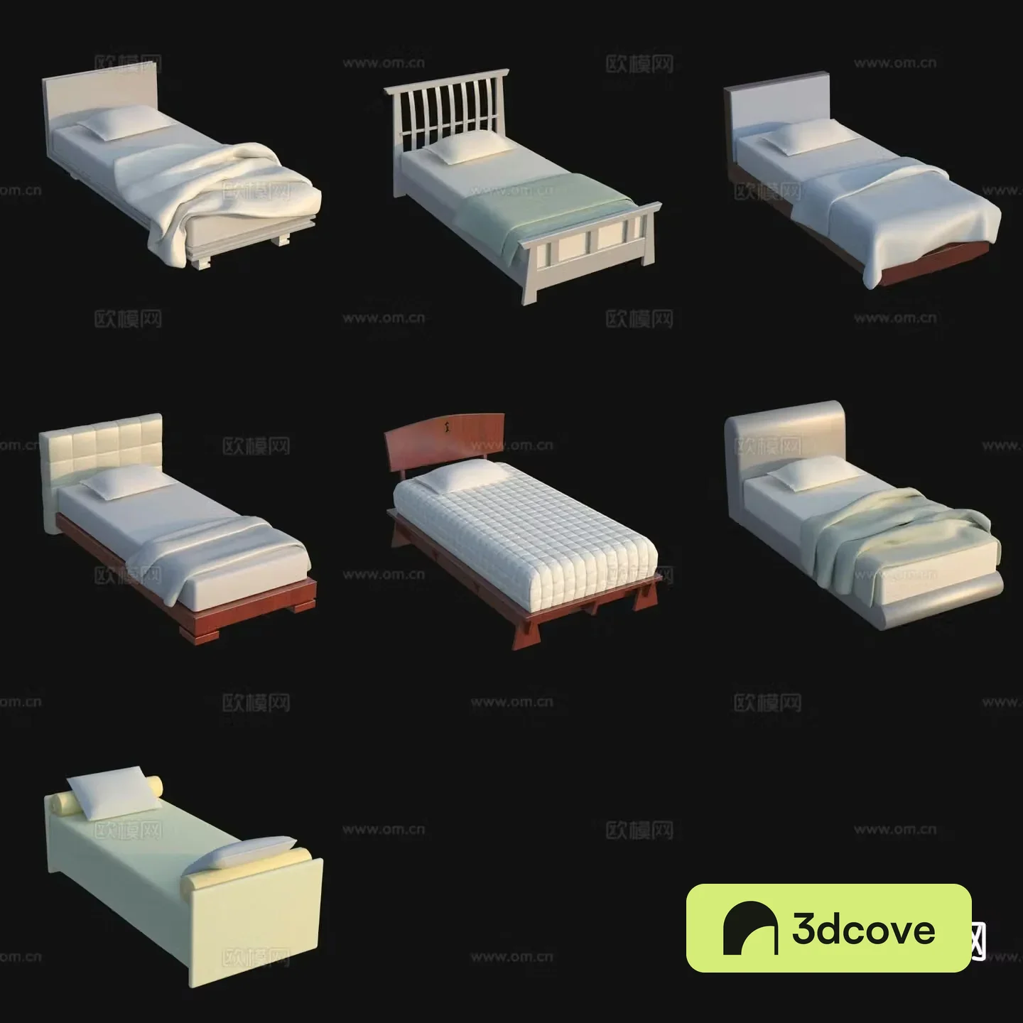 Modern single bed