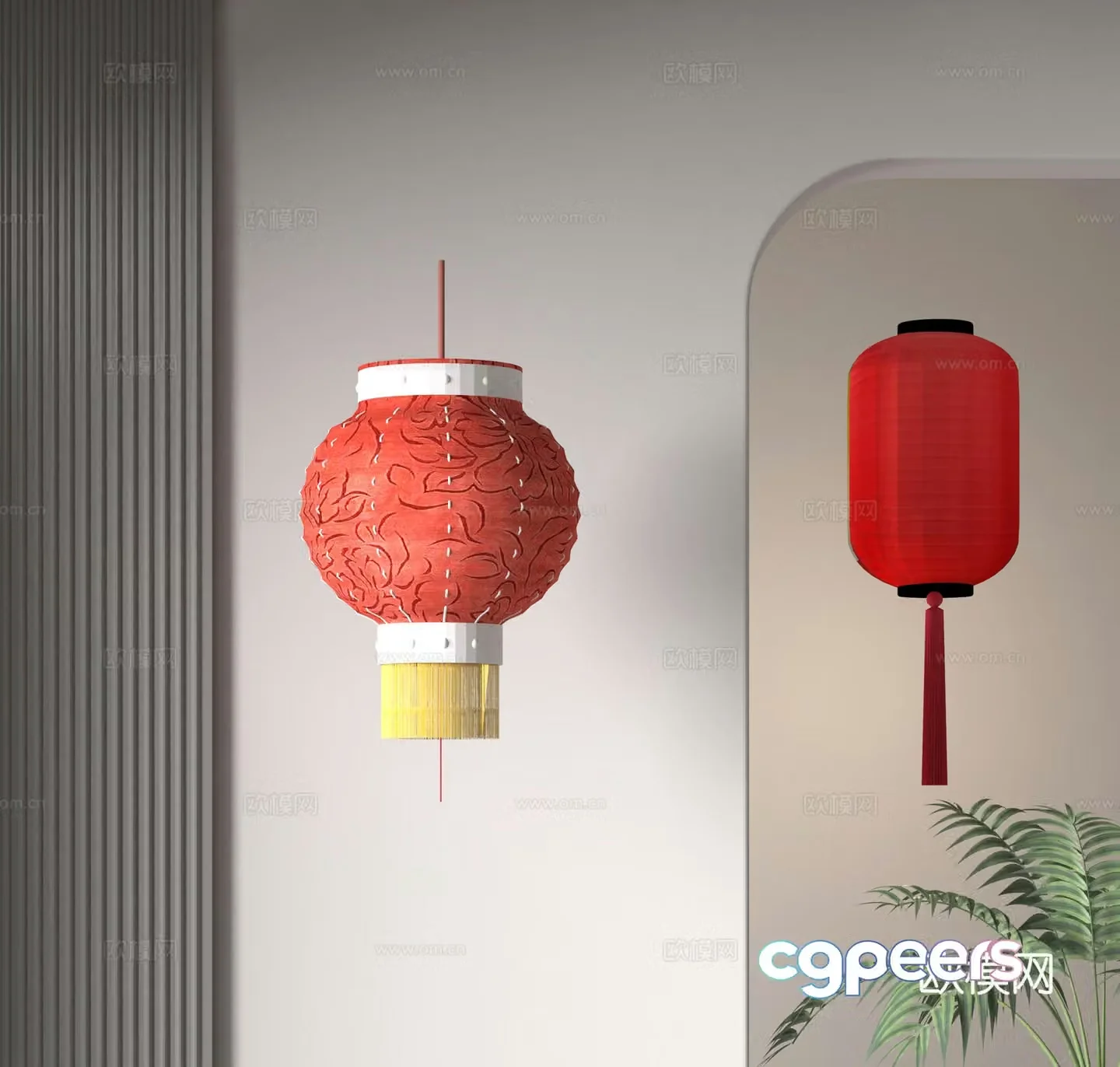 Chinese lantern 3d model
