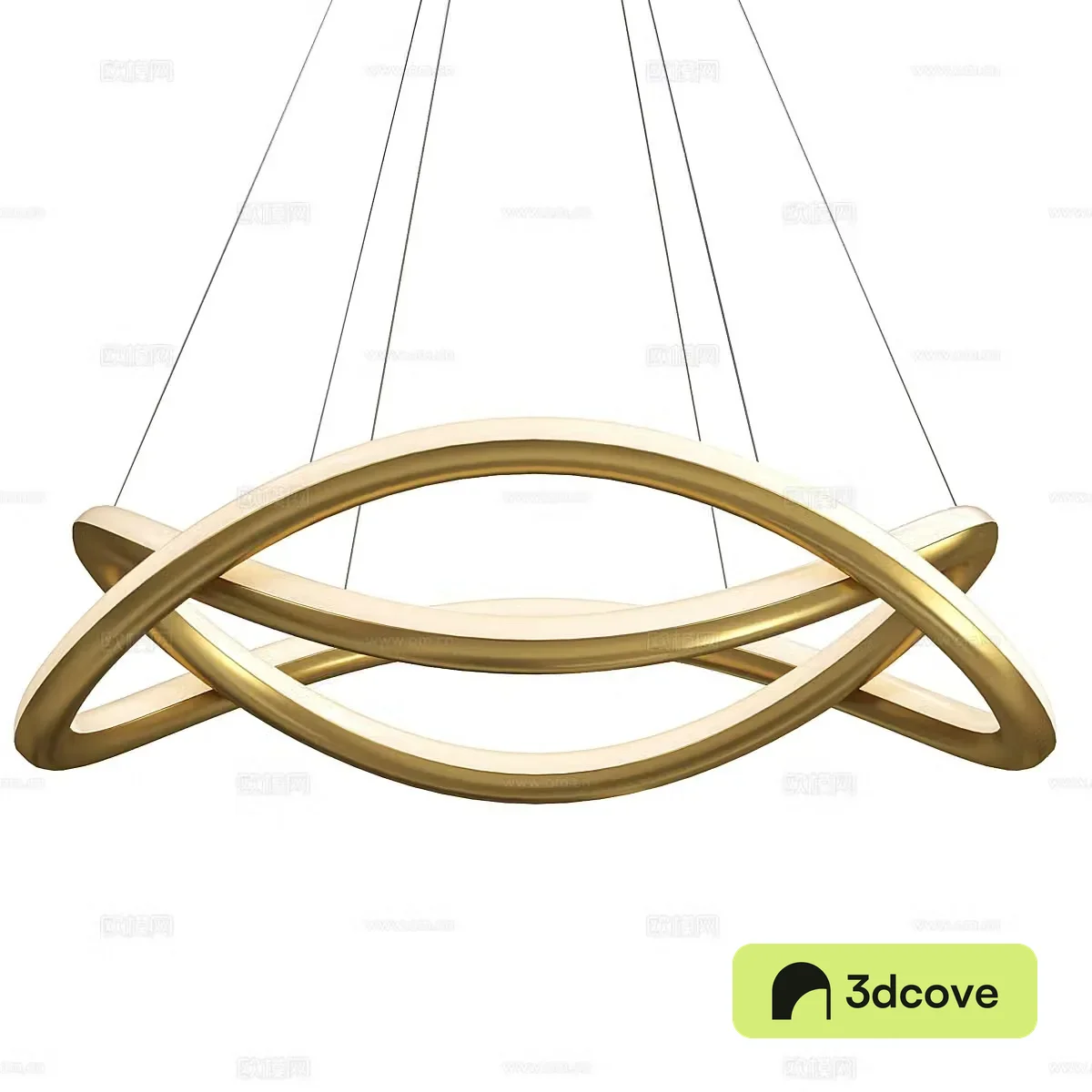 Modern light luxury PORTAL ring chandelier