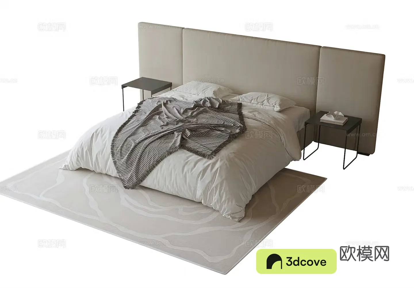 Modern double bed