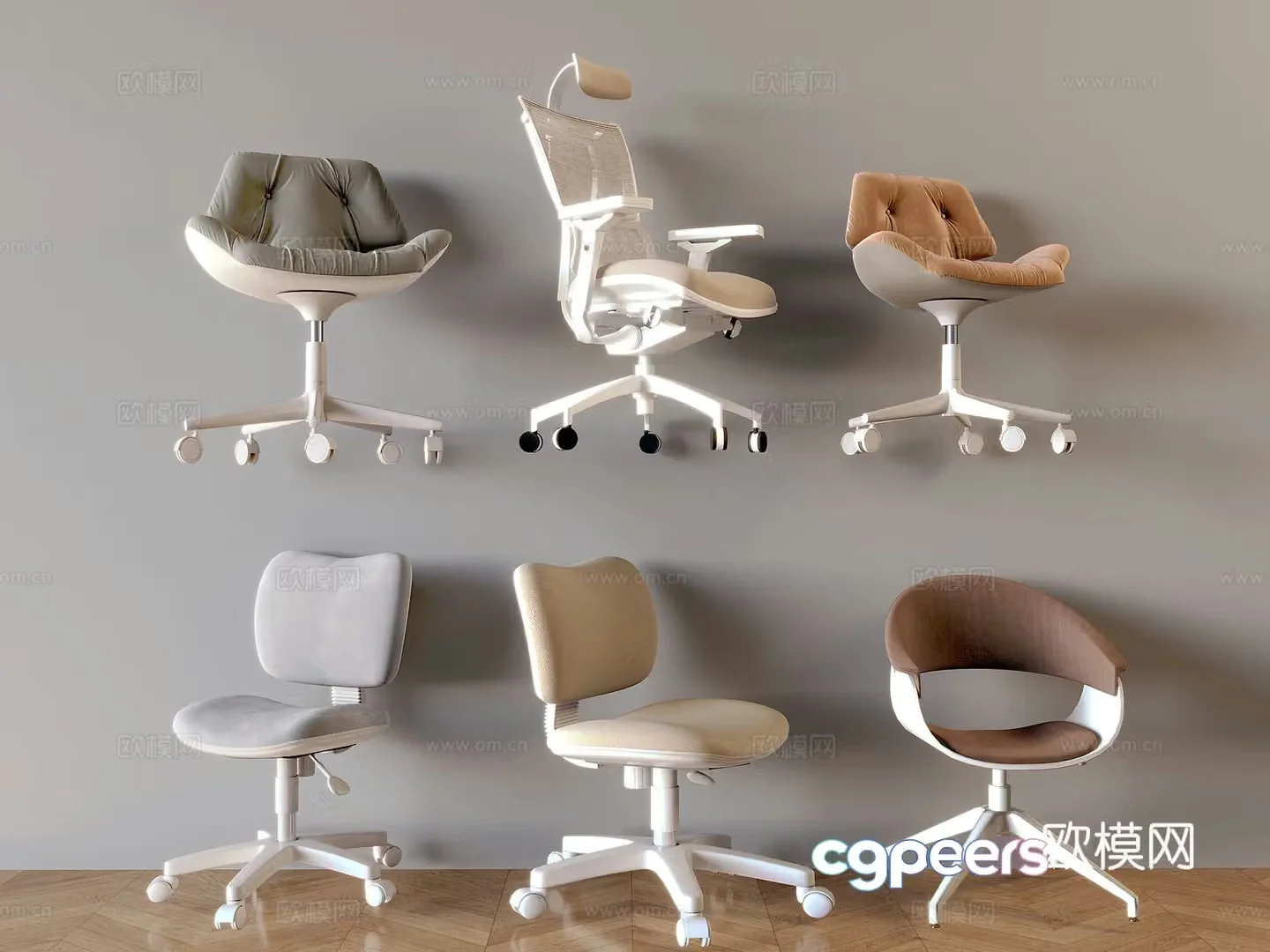 Modern comfortable wheelchair 3d model
