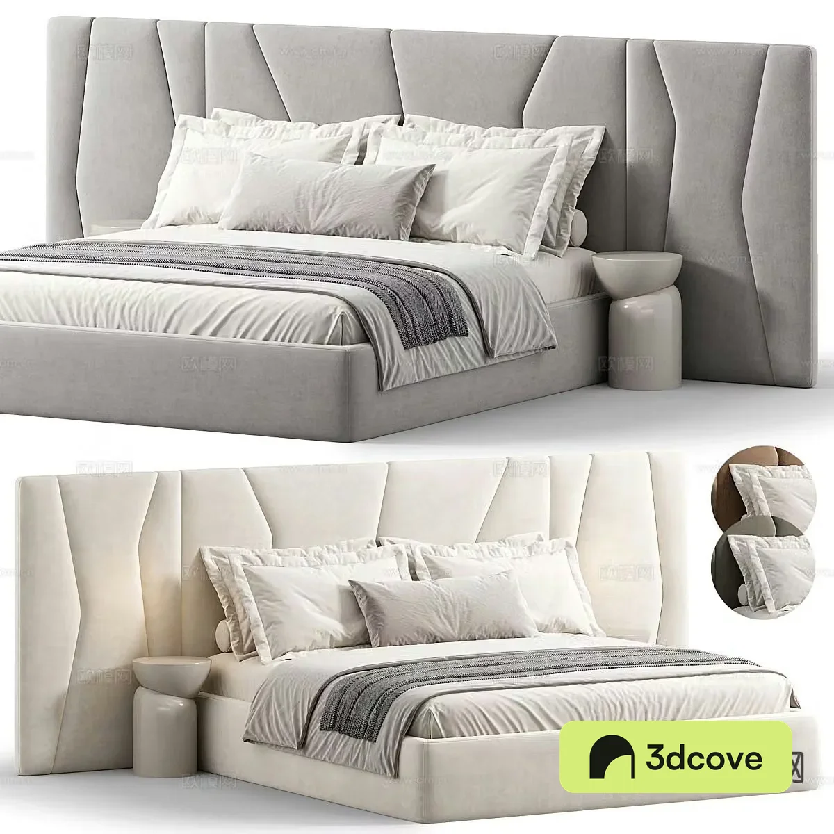 Modern double bed