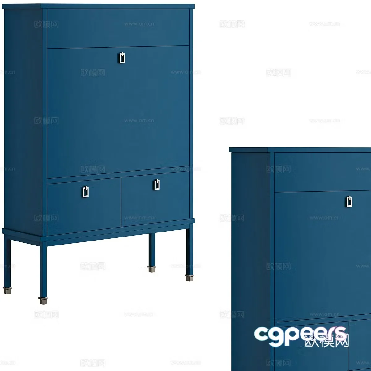 Modern entryway cabinet 3d model