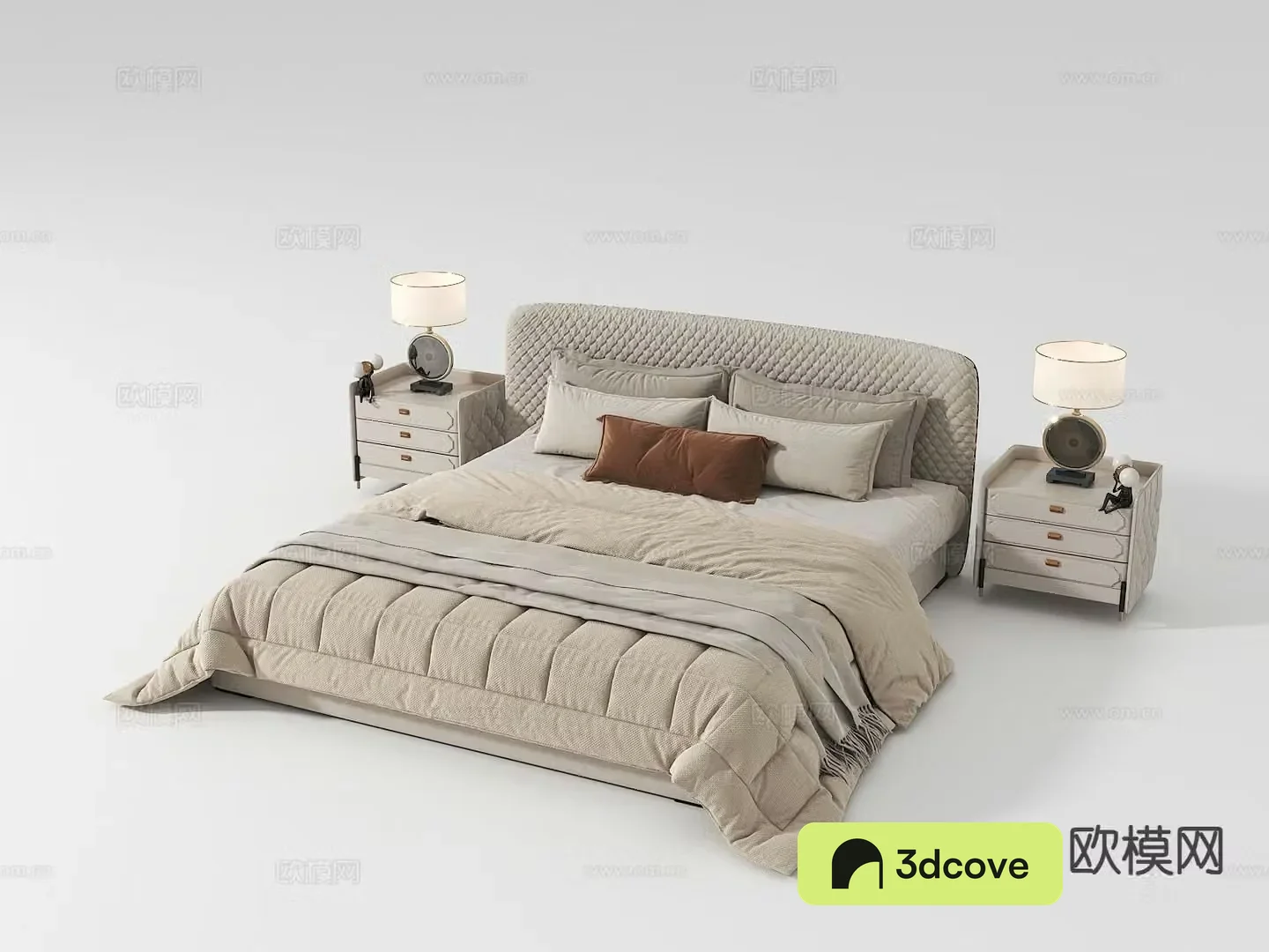 French double bed