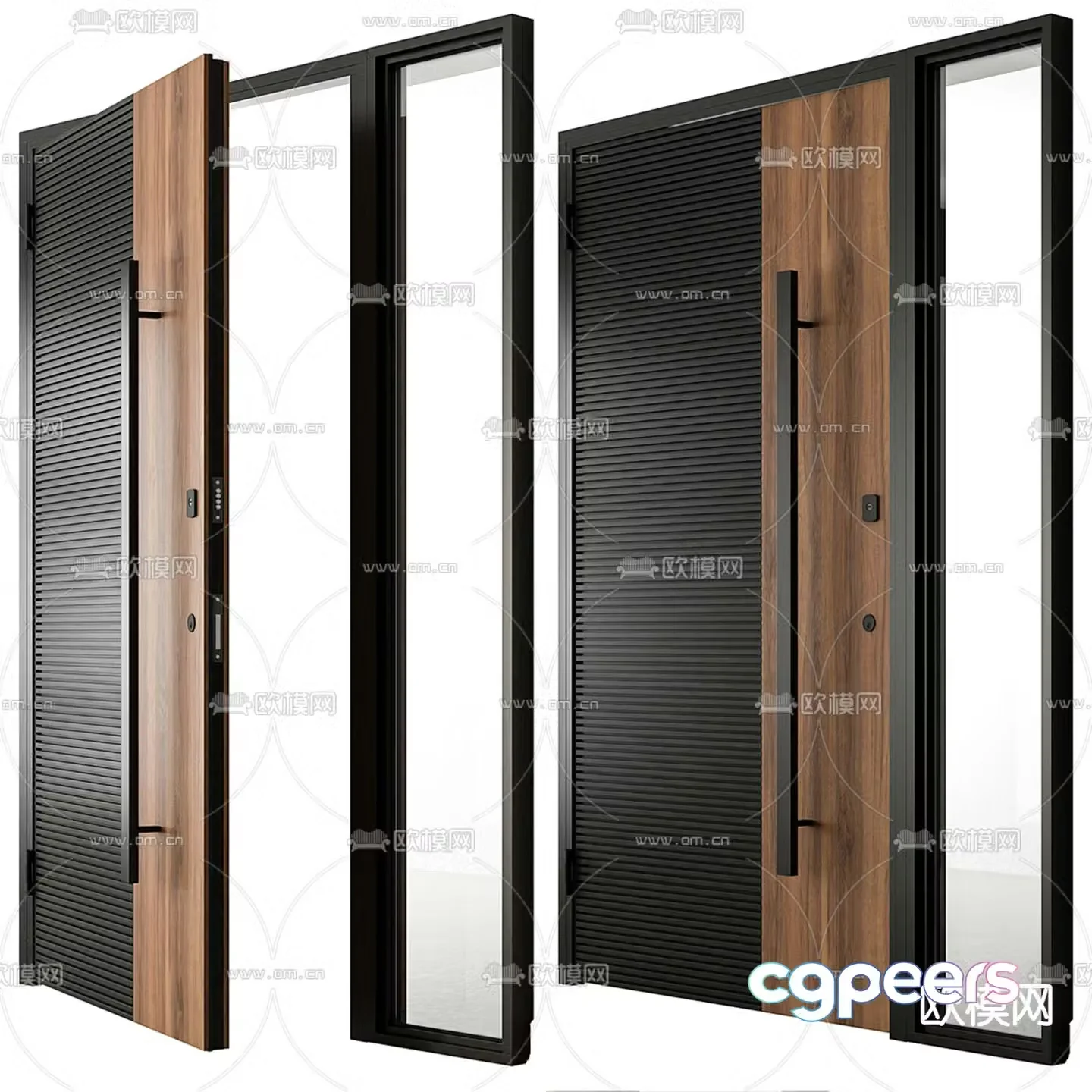 Entry door security door password door 3D model