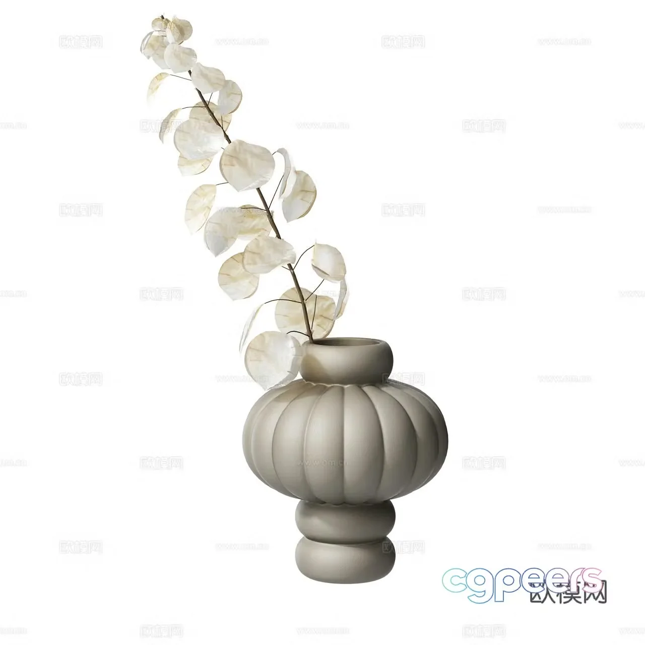 Louise vase vase ornament decoration ornament flower vase ceramic 3d model