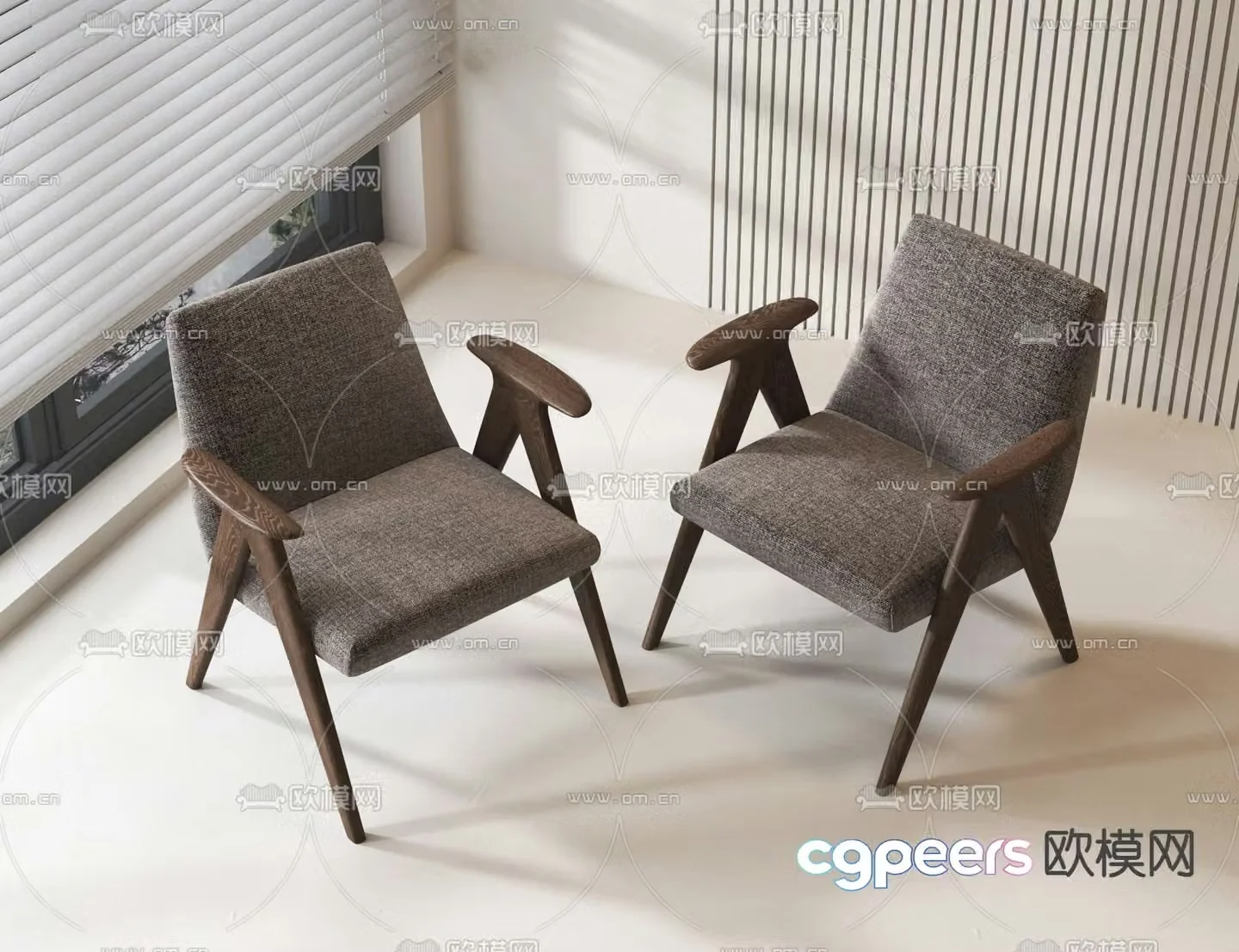 fabric chair 3d model