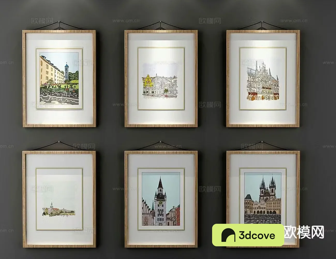 Nordic decorative painting architectural painting hanging painting