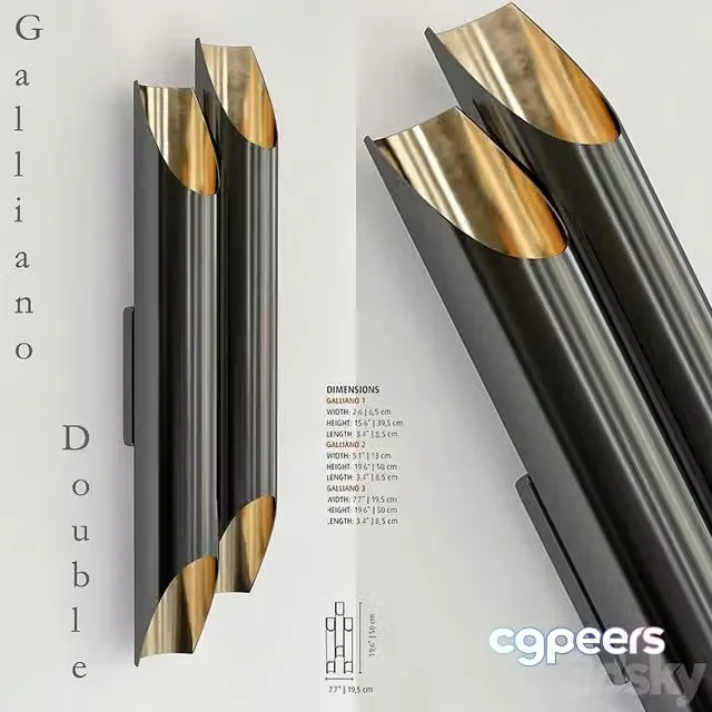 3ds Max Free – Galliano Double by DELIGHTFULLBlack