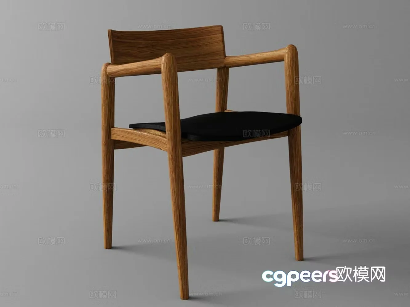Nordic chair dining chair 3d model