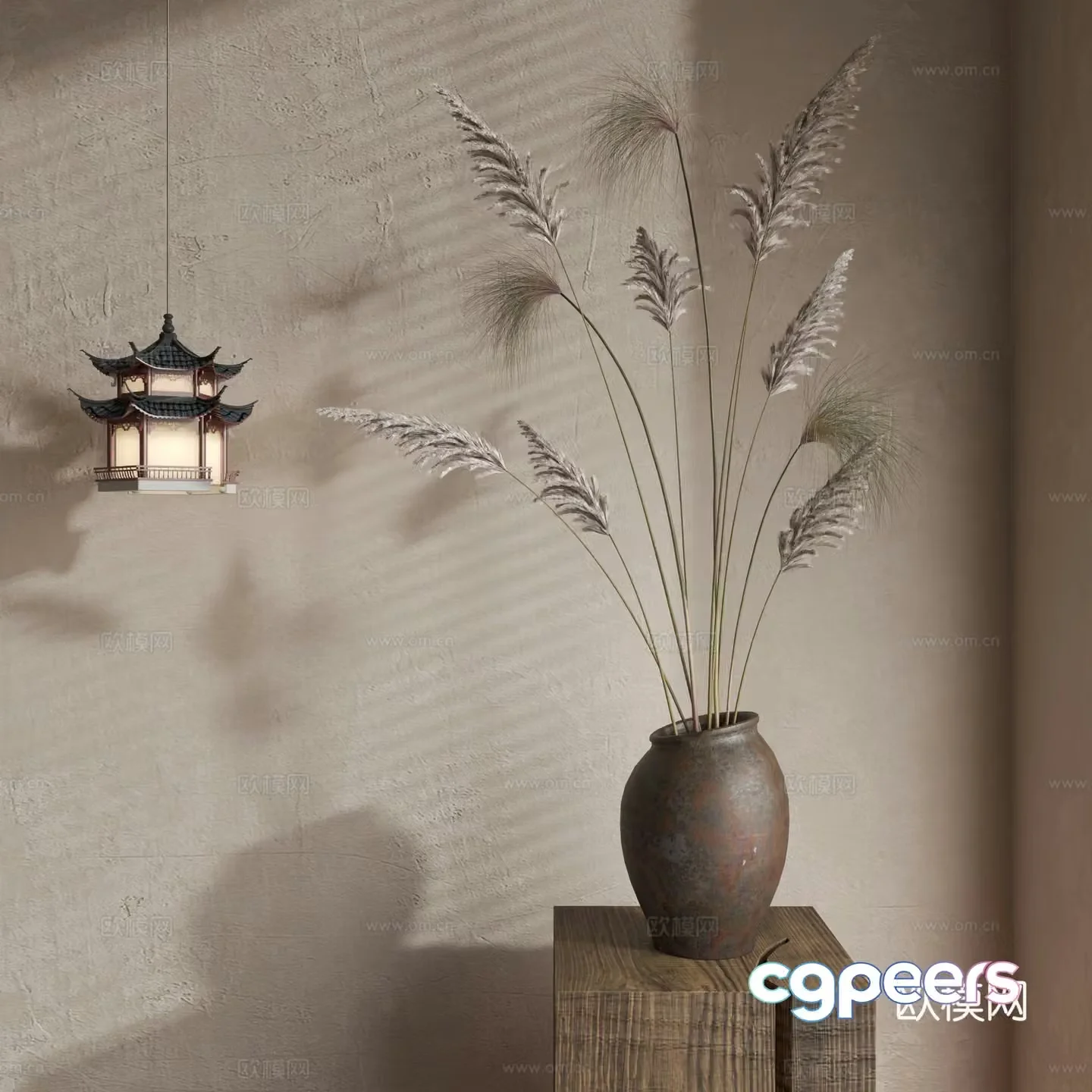 Waverly Flower Art Middle Ages Flower Art New Chinese Flower Art Modern Flower Art Vase 3D Model
